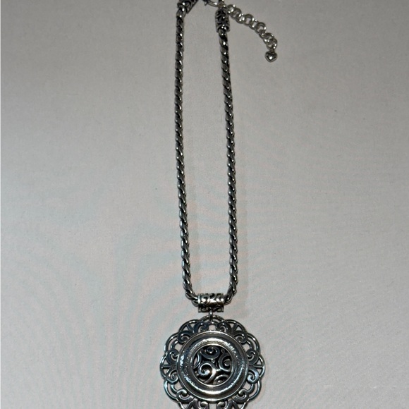 Brighton large Silver Swirl Pendant Necklace - Picture 3 of 10